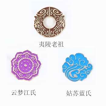 Amazon.co.jp: 魔道祖師 mdzs 陳情令 家紋ピンバッジセット②